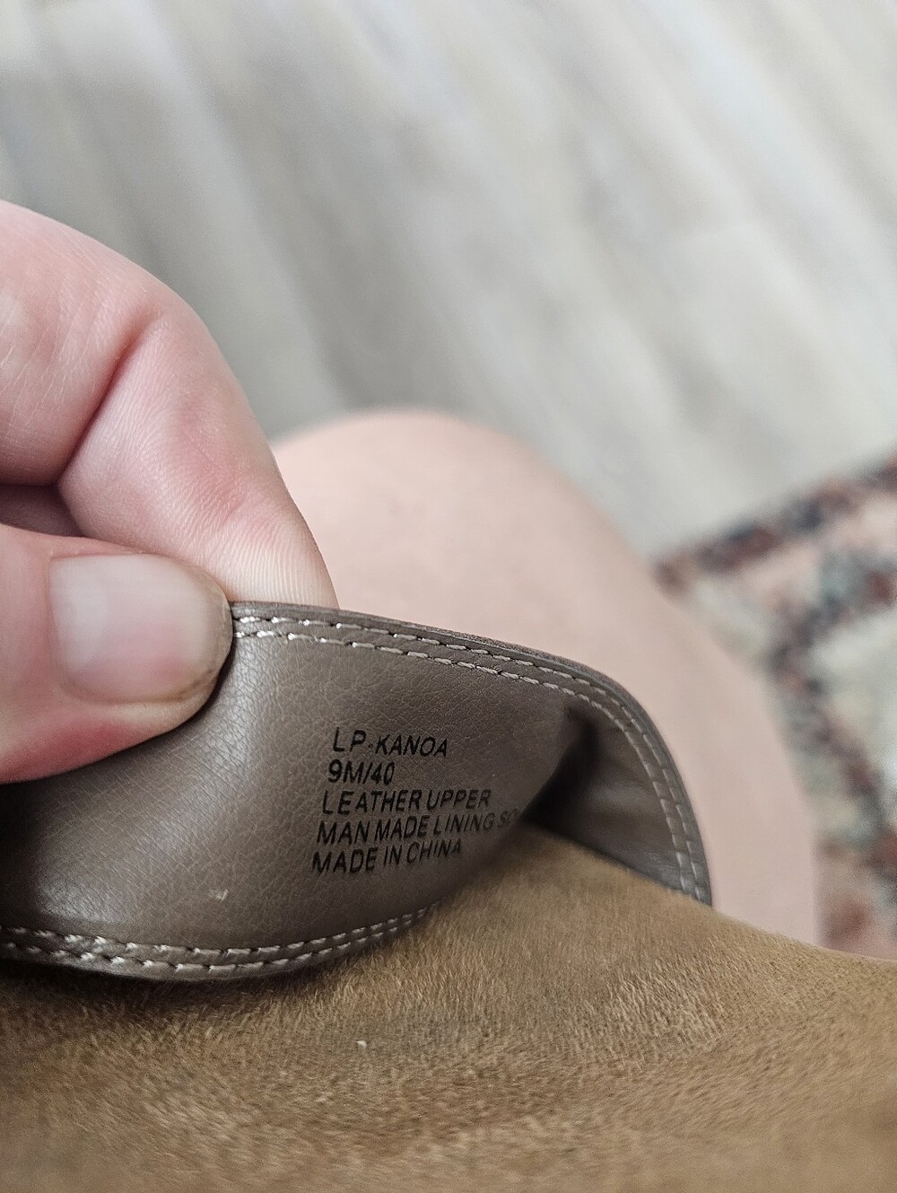 Lucky Brand Kanoa Leather Wedge Sandals – Taupe – Women's Size 9 - Picture 7 of 7
